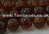 CAR529 15.5 inches 9mm - 10mm round natural amber beads wholesale