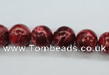CAT163 15.5 inches 12mm round dyed natural aqua terra jasper beads