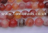 CBC401 15.5 inches 6mm A grade round orange chalcedony beads