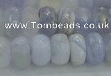 CBC466 15.5 inches 6*10mm faceted rondelle blue chalcedony beads