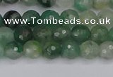 CBC700 15.5 inches 4mm faceted round African green chalcedony beads