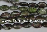 CBG27 15.5 inches 8*12mm oval bronze green gemstone beads