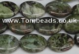 CBG30 15.5 inches 13*18mm oval bronze green gemstone beads