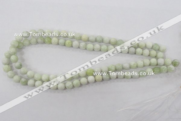 CBJ203 15.5 inches 8mm round butter jade beads wholesale