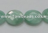 CBJ38 15.5 inches 20mm faceted flat round jade beads wholesale