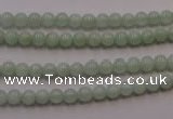 CBJ400 15.5 inches 4mm round natural jade beads wholesale