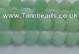 CBJ81 15.5 inches 6mm round matte jade gemstone beads wholesale