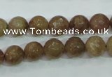 CBQ213 15.5 inches 10mm faceted round strawberry quartz beads
