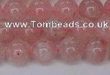 CBQ614 15.5 inches 12mm round natural strawberry quartz beads