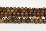 CBQ738 15.5 inches 10mm round red moss agate beads wholesale