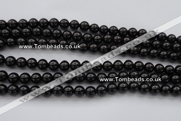 CBS501 15.5 inches 8mm round A grade black spinel beads