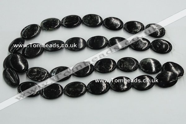 CBT10 16 inches 18*25mm oval natural biotite beads wholesale