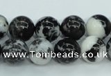CBW104 15.5 inches 12mm round black & white jasper beads