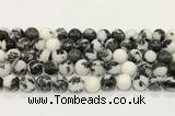 CBW175 15.5 inches 14mm round black & white jasper gemstone beads wholesale