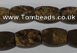 CBZ428 15.5 inches 13*18mm flat drum bronzite gemstone beads