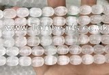 CCA379 15.5 inches 8*10mm rice white calcite gemstone beads