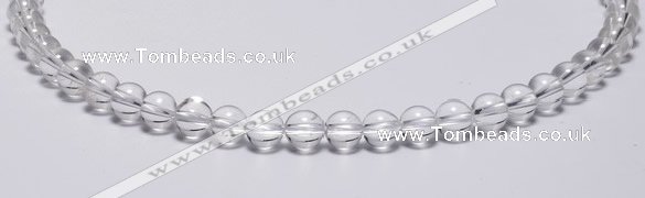 CCC02 15 inches 8mm round white crystal beads Wholesale
