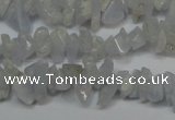 CCH205 34 inches 3*5mm blue chalcedony chips gemstone beads wholesale