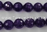 CCN1255 15.5 inches 12mm faceted round candy jade beads wholesale