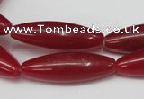 CCN135 15.5 inches 10*30mm rice candy jade beads wholesale