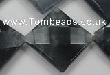 CCN1636 15.5 inches 25*25mm faceted diamond candy jade beads