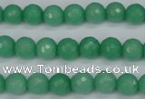 CCN1882 15 inches 8mm faceted round candy jade beads wholesale