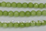 CCN1901 15 inches 6mm faceted round candy jade beads wholesale