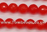 CCN1954 15 inches 12mm faceted round candy jade beads wholesale
