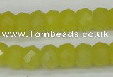 CCN2006 15 inches 8*12mm faceted rondelle candy jade beads wholesale