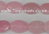 CCN2201 15.5 inches 13*18mm faceted oval candy jade beads