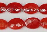 CCN2204 15.5 inches 13*18mm faceted oval candy jade beads