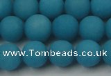 CCN2411 15.5 inches 4mm round matte candy jade beads wholesale