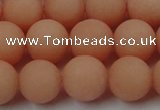 CCN2446 15.5 inches 8mm round matte candy jade beads wholesale