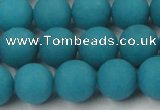 CCN2492 15.5 inches 12mm round matte candy jade beads wholesale