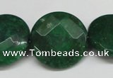 CCN264 15.5 inches 25mm faceted coin candy jade beads wholesale