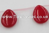 CCN2706 Top-drilled 18*25mm flat teardrop candy jade beads