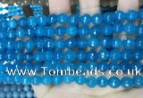 CCN5663 15 inches 8mm faceted round candy jade beads