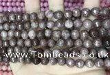 CCN5691 15 inches 8mm faceted round candy jade beads