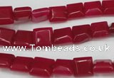 CCN588 15.5 inches 8*8mm square candy jade beads wholesale