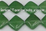 CCN599 15.5 inches 15*15mm diamond candy jade beads wholesale