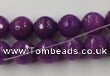 CCN779 15.5 inches 6mm faceted round candy jade beads wholesale