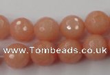 CCN894 15.5 inches 20mm faceted round candy jade beads