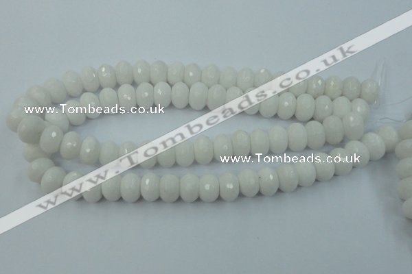 CCN915 15.5 inches 10*14mm faceted rondelle candy jade beads