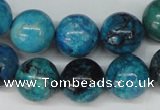 CCO168 15.5 inches 18mm round dyed natural chrysotine beads