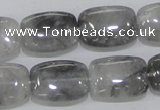 CCQ177 15.5 inches 15*20mm rectangle cloudy quartz beads wholesale