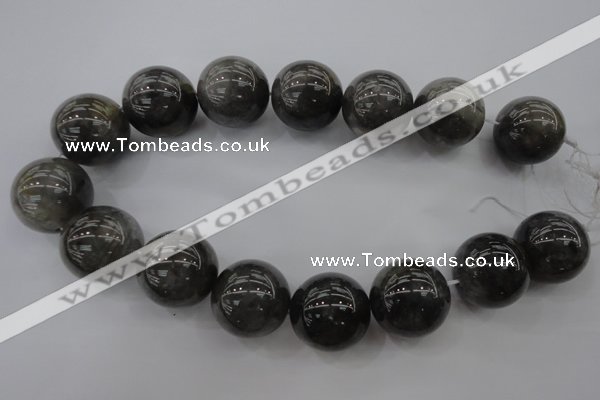 CCQ284 15.5 inches 25mm round cloudy quartz beads wholesale