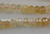 CCR162 15.5 inches 7*10mm faceted rondelle natural citrine beads