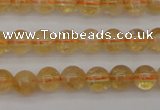 CCR165 15.5 inches 6mm round natural citrine beads wholesale