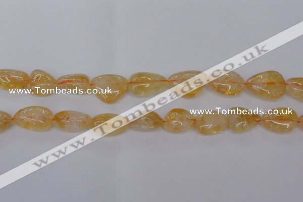 CCR350 15.5 inches 13*18mm - 20*25mm freeform natural citrine beads