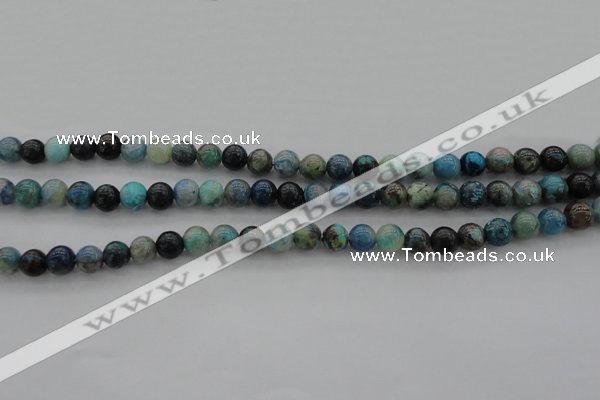 CCS20 15.5 inches 6mm round natural chrysocolla gemstone beads